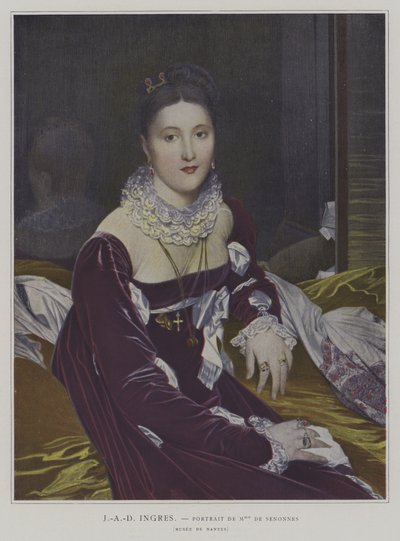 Porträt von Madame de Senonnes von Jean Auguste Dominique (after) Ingres